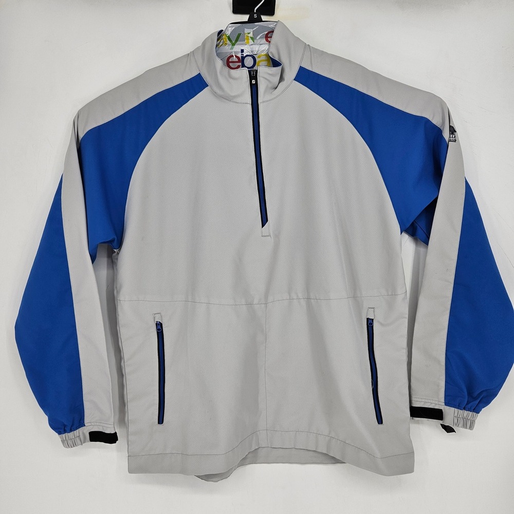 Footjoy Jacket Mens Large Half Zip Pullover Casual Bayville Golf Club FLAWS